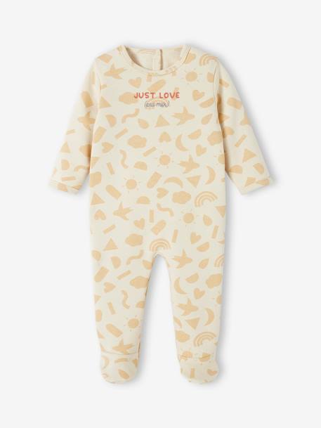Ecorresponsables-Bebé-Pijamas-Pelele de felpa de algodón orgánico para bebé