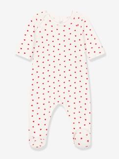 Pijama de terciopelo «Corazón» para bebé - PETIT BATEAU