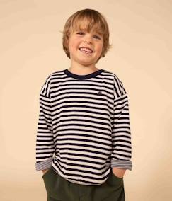 Niño-Camiseta manga larga de tejido túbico - PETIT BATEAU