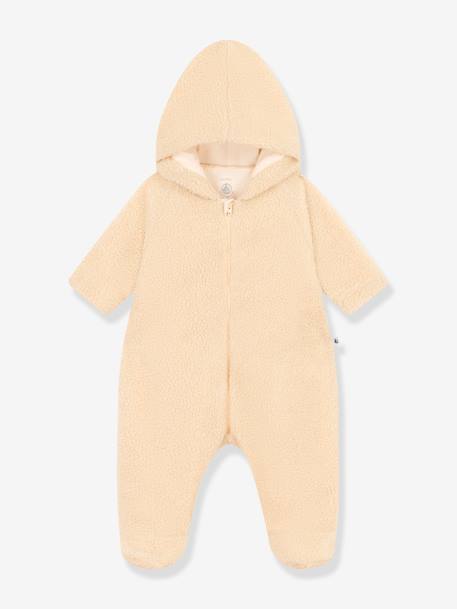 Bebé-Abrigos, monos piloto-Mono de sherpa con capucha para bebé - PETIT BATEAU