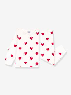 Niña-Pijamas-Pijama corazón de felpa PETIT BATEAU