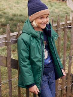 Niño-Gorro bicolor de punto de canalé para niño - Basics