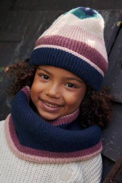 Niña-Accesorios-Conjunto para niña: gorro + snood + guantes o manoplas colorblock