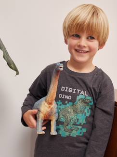 Niño-Camisetas y polos-Camisetas-Camiseta con dinosaurio digital efecto píxel en relieve para niño