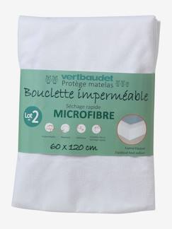 Habitación y Organización-Colchones, nórdicos, almohadas-Protectores de colchón y fundas protectoras-Pack de 2 fundas de microfibra ultra absorbentes