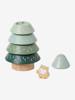 Juguetes-Juegos educativos-Árbol para apilar y encajar de madera FSC® GREEN FOREST