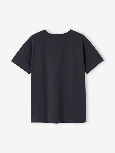 Camiseta con motivo de animales para niño azul grisáceo+crudo+gris oscuro 