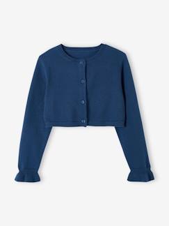 Niña-Jerséis, chaquetas de punto, sudaderas-Chaquetas de punto-Chaqueta bolero de punto para niña