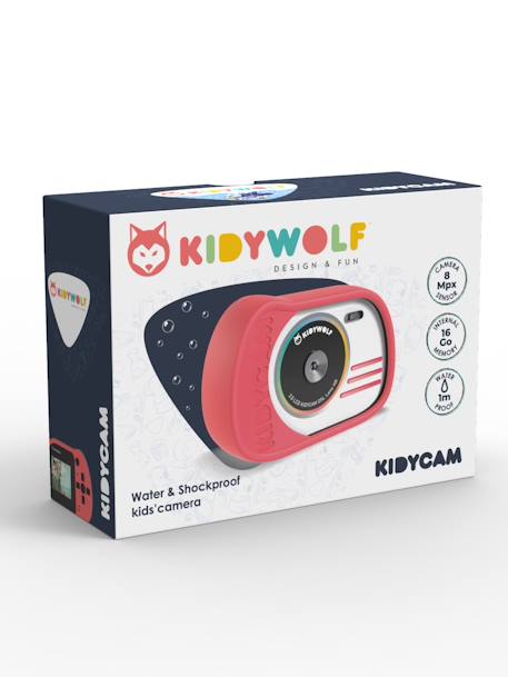Cámara de fotos Kidycam - KIDYWOLF azul+naranja+rosa 