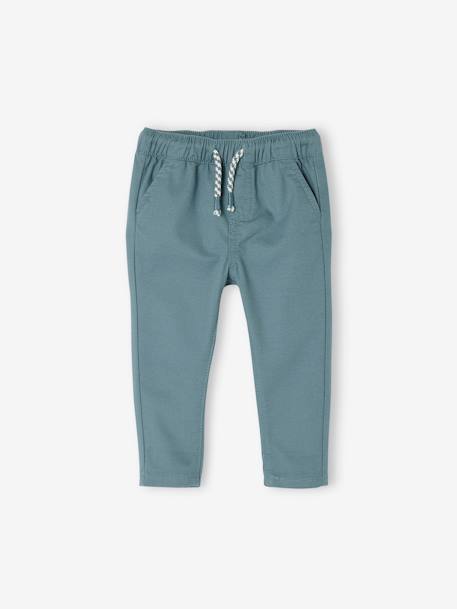 OEKO-TEX®-Bebé-Pantalón de tela con cintura elástica, para bebé niño