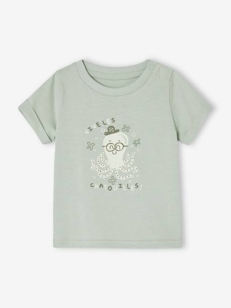 Camiseta «mini tótem» de manga corta para bebé