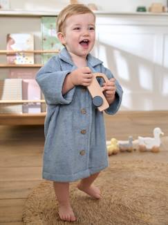 Ecorresponsables-Textil Hogar y Decoración-Albornoz estilo blusa personalizable de algodón reciclado para bebé