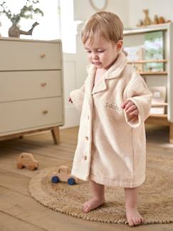 Ecorresponsables-Textil Hogar y Decoración-Albornoz estilo blusa personalizable de algodón reciclado para bebé