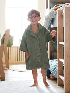 Ecorresponsables-Textil Hogar y Decoración-Albornoz estilo camisa infantil personalizable