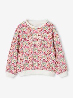 Niña-Sudadera con motivos de flores para niña