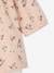 Conjunto de 3 prendas con cinta, vestido estampado y leggings para bebé recién nacida rosa maquillaje+ROSA MEDIO ESTAMPADO 