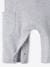 Conjunto de camiseta y peto de felpa personalizable, para bebé gris jaspeado+MARRON MEDIO LISO 