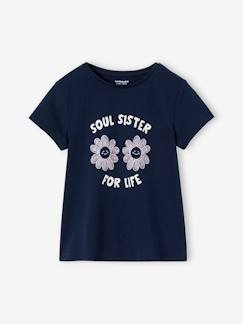 camisetas-Camiseta con mensaje, para niña