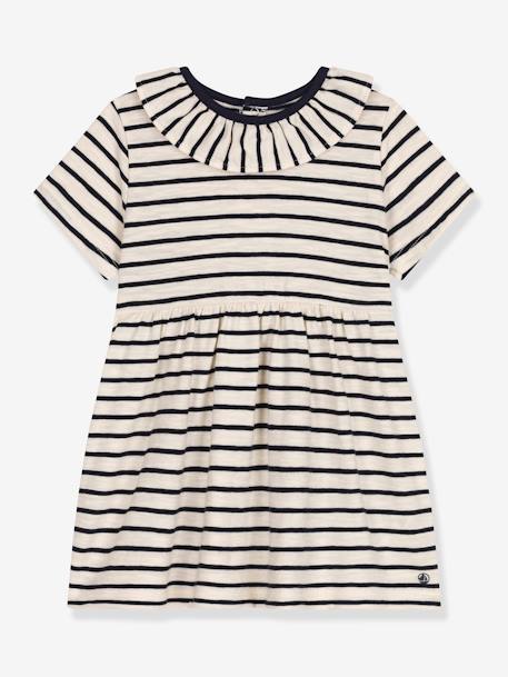 Bebé-Vestidos, faldas-Vestido a rayas para bebé PETIT BATEAU