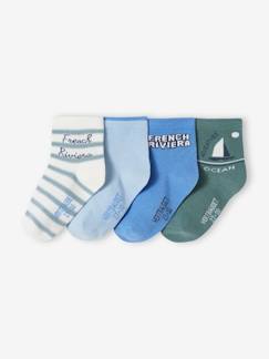 Niño-Ropa interior-Pack de 4 pares de calcetines para niño