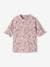 Conjunto de baño anirrayos UV camiseta + braguita + sombrero bob bebé niña rosa 
