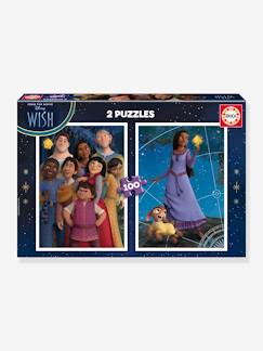 Juguetes-Juegos educativos-2x100 Puzzles Disney Wish - EDUCA BORRAS