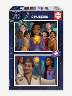 Juguetes-Juegos educativos-2x50 Puzzles Disney Wish - EDUCA BORRAS