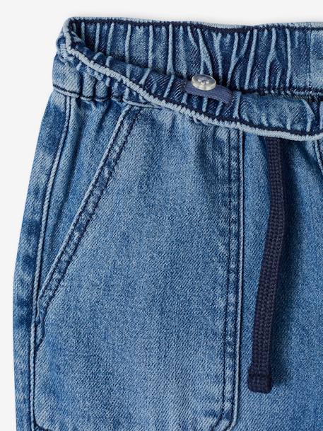 Pantalón cargo de denim fácil de vestir para niño doble stone+stone 