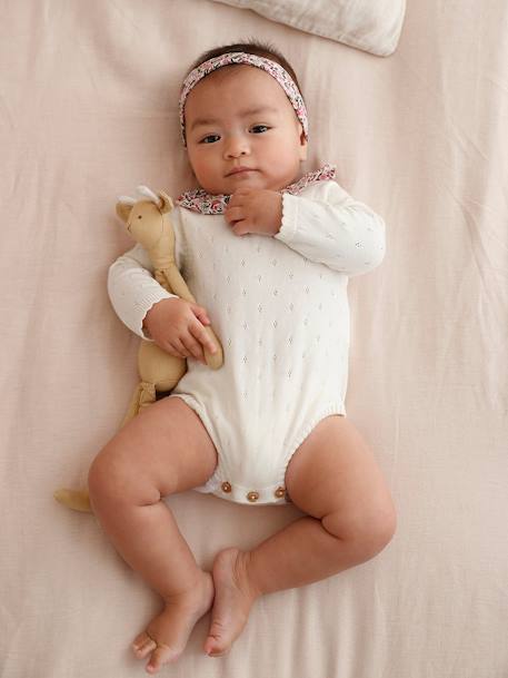 Bebé-Conjuntos-Pelele para recién nacido con cinta del pelo