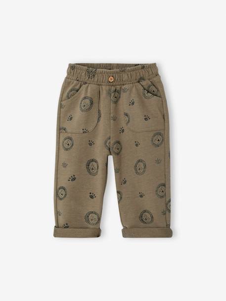 Bebé-Pantalón de felpa estampado para bebé