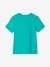 Camiseta de manga corta con mensaje niño amarillo+azul eléctrico+AZUL MEDIO LISO CON MOTIVOS+azul oscuro+blanco+verde menta+verde sauce 