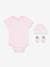 Conjunto de 3 prendas Batwing de Levi's® para bebé azul claro+rosa rosa pálido 