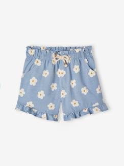 -Short con volante para niña