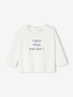Camiseta personalizable para bebé de algodón orgánico