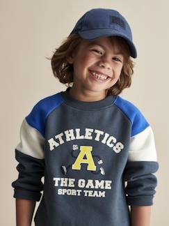 Niño-Jerséis, chaquetas de punto, sudaderas-Sudadera deportiva colorblock para niño