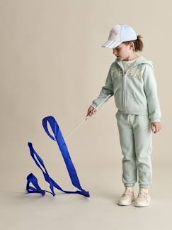 Pantalón jogging de felpa con cintura «paperbag» para niña