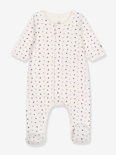 Bebé-Pijamas-Body-pijama con corazones para bebé PETIT BATEAU
