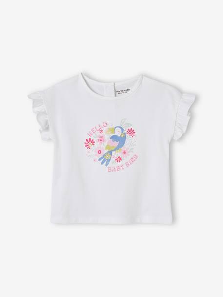 Bebé-Camisetas-Camiseta Tucán con mangas con volantes para bebé