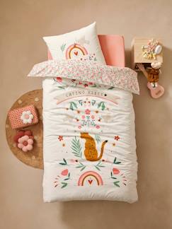 Ecorresponsables-Textil Hogar y Decoración-Conjunto de funda nórdica + funda de almohada infantil con algodón reciclado LATINO VIBES