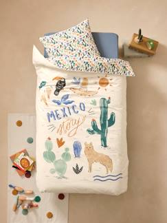 Ecorresponsables-Textil Hogar y Decoración-Conjunto de funda nórdica + funda de almohada con algodón reciclado MEXICOOL