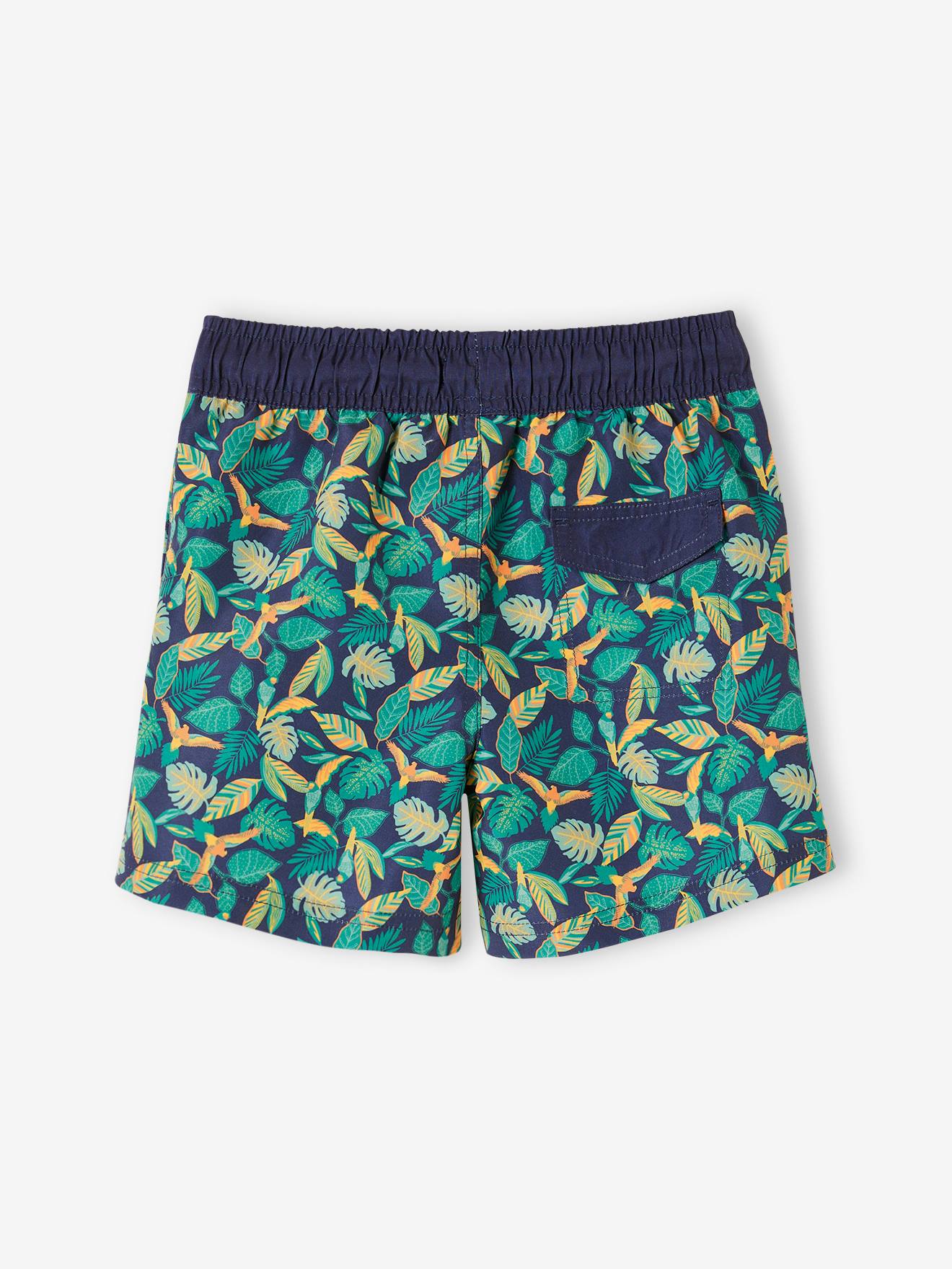 Bañador short con estampado para niño verde - Vertbaudet