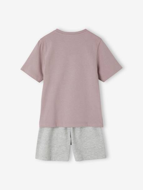 Pack de 2 pijamas con short para niño lavanda 
