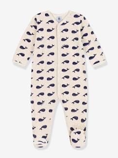 Pijama bebé ballenas marinas de terciopelo PETIT BATEAU
