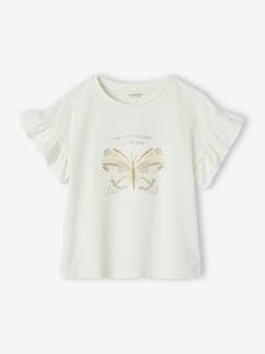 Niña-Camisetas-Camisetas-Camiseta con motivo con lentejuelas para niña