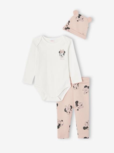 Bebé-Conjunto para bebé niña: body + pantalón + gorro Disney® Minnie