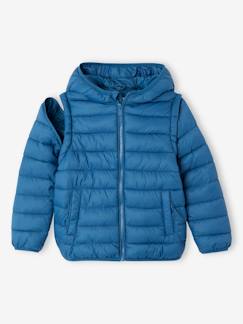 Niño-Abrigos y chaquetas-Chaqueta acolchada con mangas desmontables para niño
