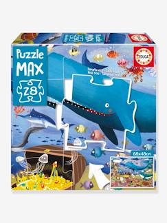 Juguetes-Juegos educativos-Puzzle Max 28 piezas Animales bajo el mar - EDUCA