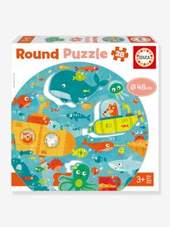 Juguetes-Juegos educativos-Puzzle redondo 28 piezas Bajo el mar - EDUCA