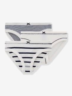 Niña-Pack de 3 braguitas a rayas niña PETIT BATEAU