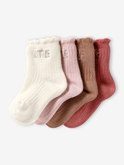 OEKO-TEX®-Pack de 4 pares de calcetines «Little» para bebé